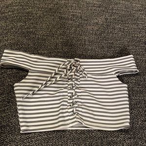 Off the shoulder crop top